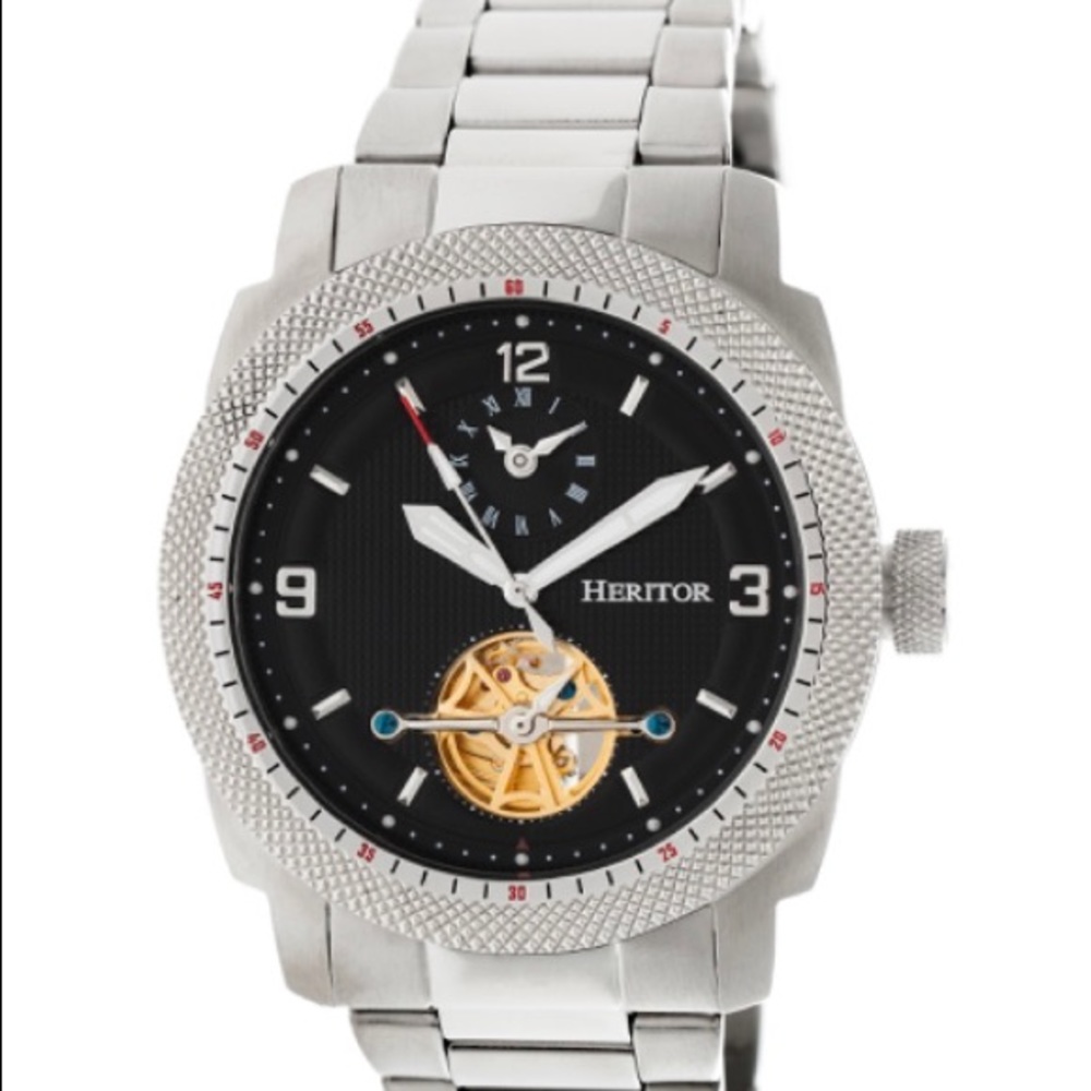 HERITOR Helmsley Stainless Steel Men’s Watch